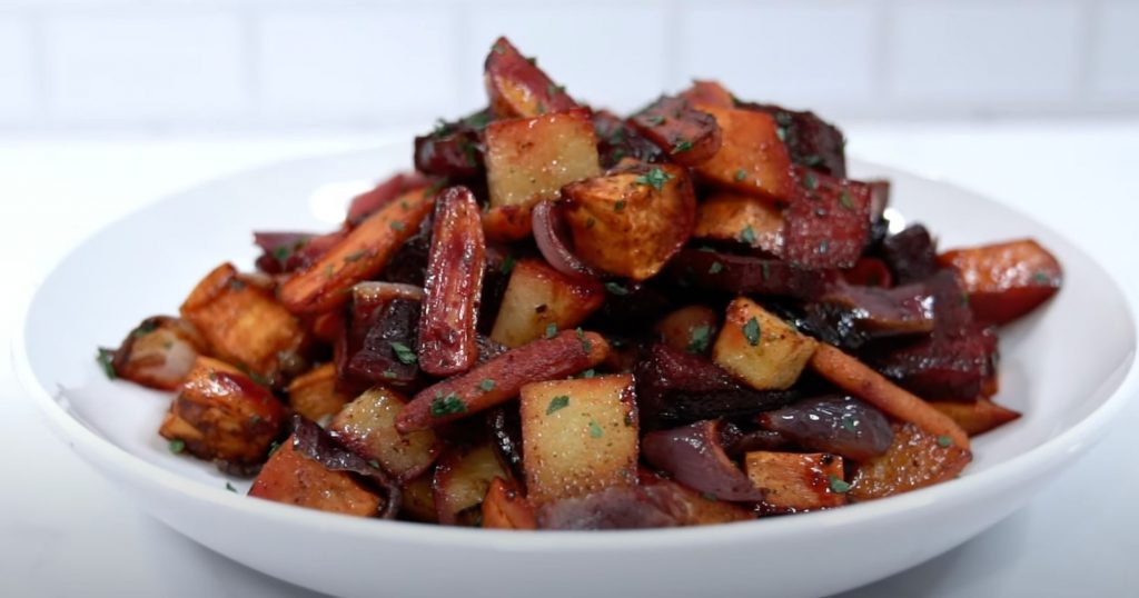 Warm Roasted Winter Vegetable Salad Recipe