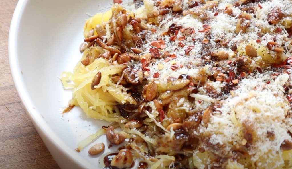 Warm Spaghetti Squash Salad Recipe