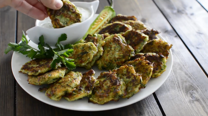 zucchini and feta fritters recipe