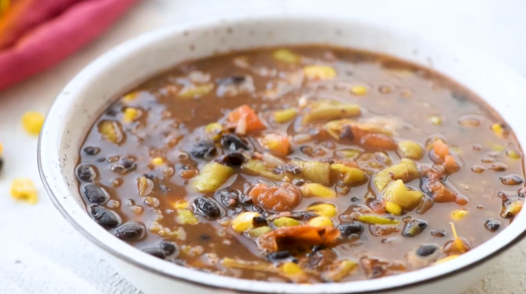 20 minute black bean soup recipe