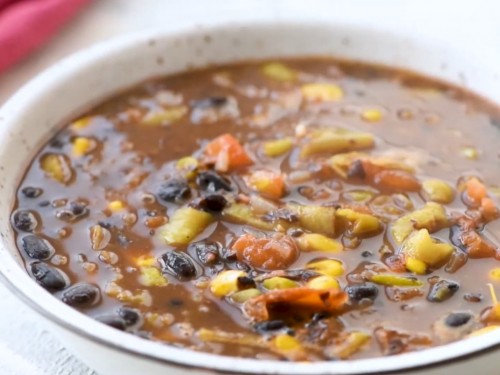 20 minute black bean soup recipe