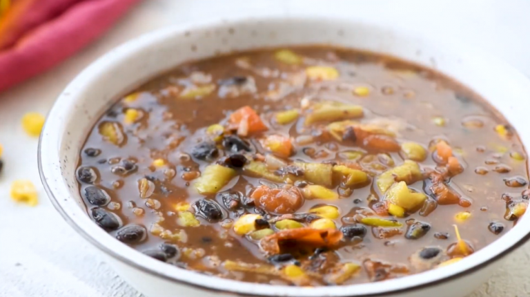 20 Minute Black Bean Soup Recipe Recipes Net   20 Minute Black Bean Soup Recipe 768x430 