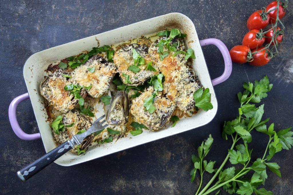 baked artichoke hearts recipe