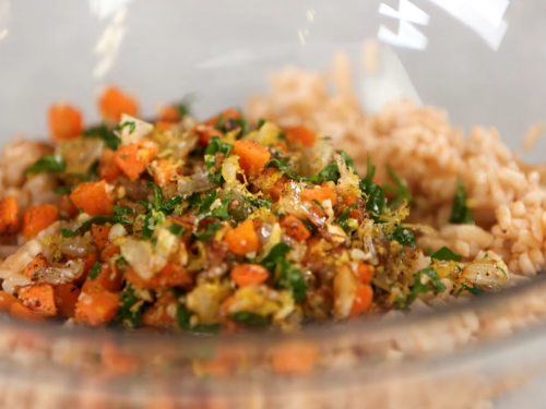 brown rice pilaf with green olive and lemon recipe