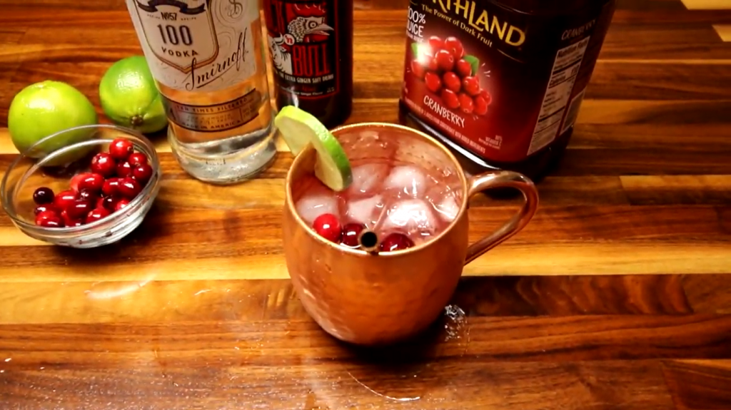 cranberry mule shots recipe