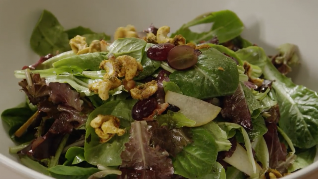 curried chicken salad with grapes and cashews recipe