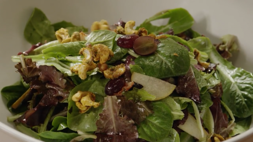 Curried Chicken Salad with Grapes & Cashews