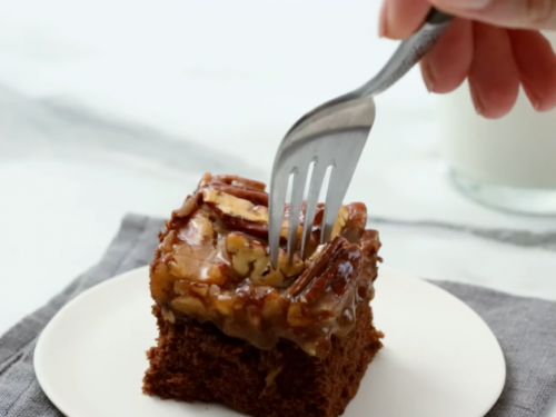 frosted turtle brownies recipe