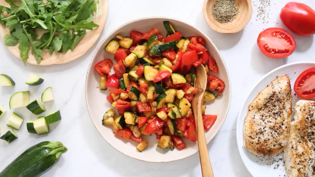 sauteed zucchini and cherry tomatoes recipe