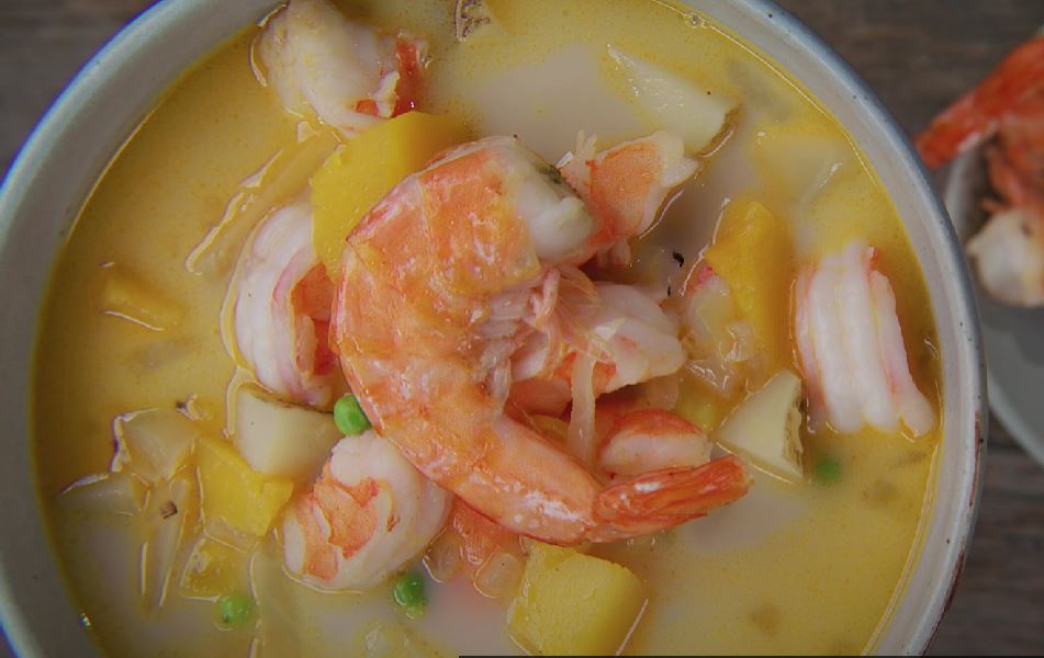 corn and shrimp chowder with mashed potatoes recipe