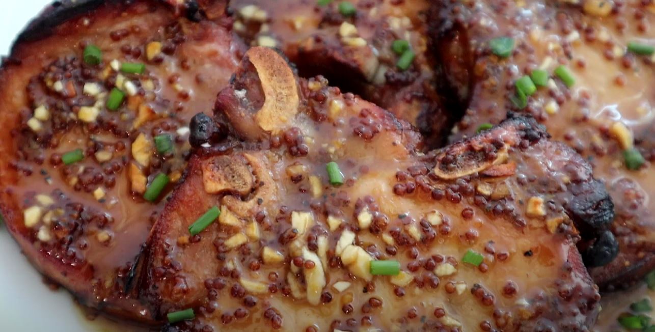 Honey-Mustard Sheet Pan Pork Chops Recipe