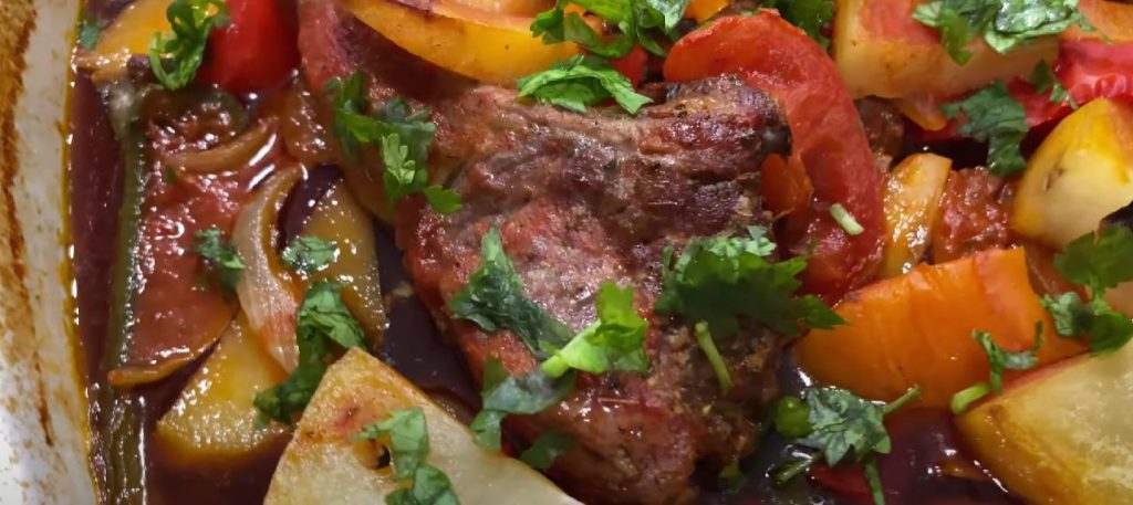 lamb chops with tomato and potato gratin recipe